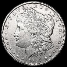 1891-CC Morgan Silver Dollar CLOSELY UNCIRCULATED