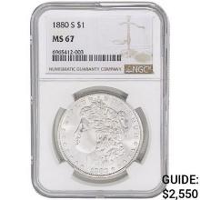 1880-S Morgan Silver Dollar NGC MS67