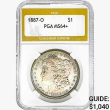 1887-O Morgan Silver Dollar PGA MS64+