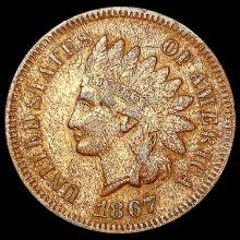 1867 Indian Head Cent NEARLY UNCIRCULATED