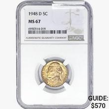 1948-D Jefferson Nickel NGC MS67