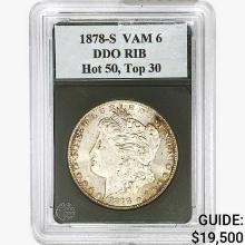 1878-S Morgan Silver Dollar GG  DDO RIB VAM-6