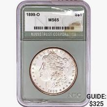 1899-O Morgan Silver Dollar NTC MS65