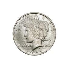 1922 Silver Peace Dollar CHOICE AU