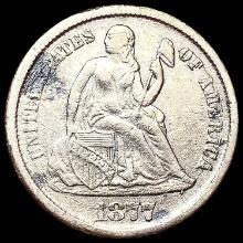 1877-CC Seated Liberty Dime LIGHTLY CIRCULATED