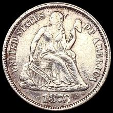 1876 Seated Liberty Dime CLOSELY UNCIRCULATED