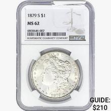 1879-S Morgan Silver Dollar NGC MS62