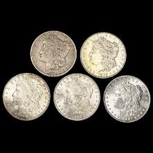 [5] Morgan Dollars (1887, 1883-O, 1879, 1921, 1898