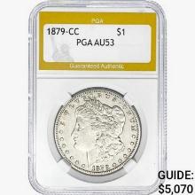 1897-CC Morgan Silver Dollar PGA AU53