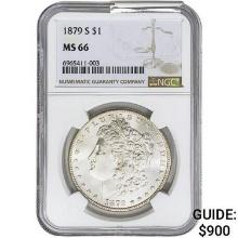 1879-S Morgan Silver Dollar NGC MS66