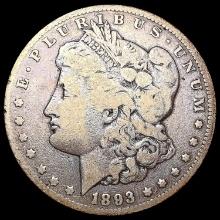 1893-CC Morgan Silver Dollar LIGHTLY CIRCULATED