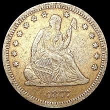 1877-S Seated Liberty Quarter NICELY CIRCULATED