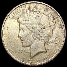 1925-S Silver Peace Dollar CLOSELY UNCIRCULATED