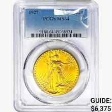 1927 $20 Gold Double Eagle PCGS MS64