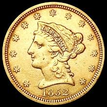 1852 $2.50 Gold Quarter Eagle CLOSELY UNCIRCULATED