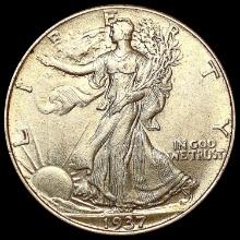 1937 Walking Liberty Half Dollar CHOICE AU