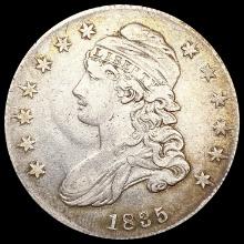 1835 Capped Bust Half Dollar LIGHTLY CIRCULATED