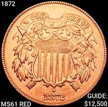 1872 Two Cent Piece UNCIRCULATED RD