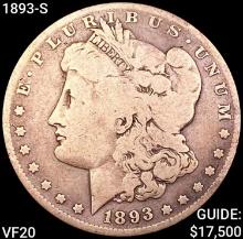 1893-S Morgan Silver Dollar LIGHTLY CIRCULATED