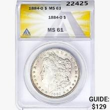 1884-O Morgan Silver Dollar ANACS MS61