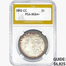 1892-CC Morgan Silver Dollar PGA MS64+