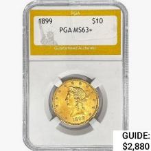1899 $10 Gold Eagle PGA MS63+