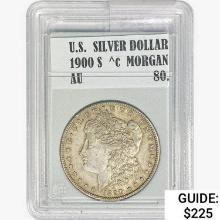 1900-S Morgan Silver Dollar  AU80