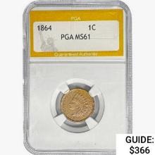 1864 Indian Head Cent PGA MS61