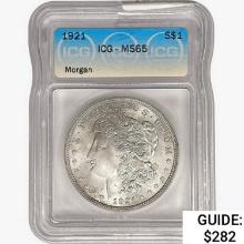 1921 Morgan Silver Dollar ICG MS65