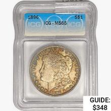 1896 Morgan Silver Dollar ICG MS65