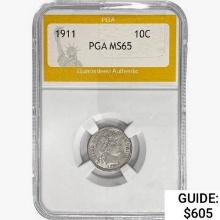 1911 Barber Dime PGA MS65