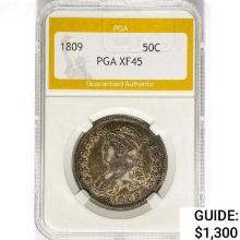 1809 Capped Bust Half Dollar PGA XF45