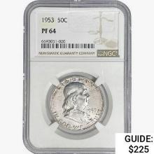 1953 Franklin Half Dollar NGC PF64