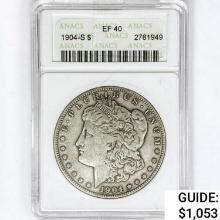 1904-S Morgan Silver Dollar ANACS EF40