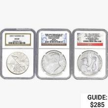 2005-2015 [3] US Varied Silver Coinage NGC PF/MS69