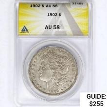 1902 Morgan Silver Dollar ANACS AU58