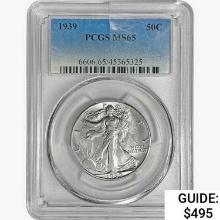 1939 Walking Liberty Half Dollar PCGS MS65