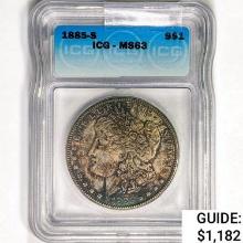 1885-S Morgan Silver Dollar ICG MS63