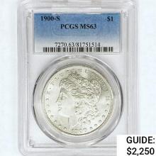 1900-S Morgan Silver Dollar PCGS MS63