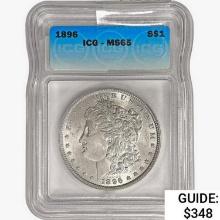 1896 Morgan Silver Dollar ICG MS65