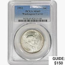 1952 Washington Carver Half Dollar PCGS MS65