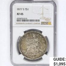 1877-S Silver Trade Dollar NGC XF45