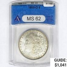 1889-O Morgan Silver Dollar ANACS MS62