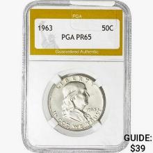 1963 Franklin Half Dollar PGA PR65