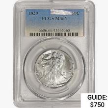 1939 Walking Liberty Half Dollar PCGS MS66