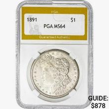 1891 Morgan Silver Dollar PGA MS64