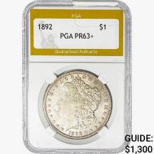 1892 Morgan Silver Dollar PGA MS63+