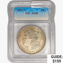 1880-O Morgan Silver Dollar ICG AU55