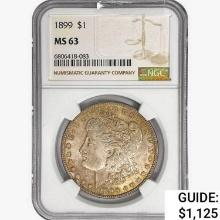 1899 Morgan Silver Dollar NGC MS63