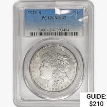 1921-S Morgan Silver Dollar PCGS MS62